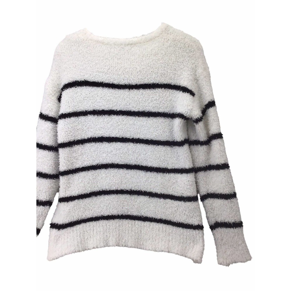 Workshop Republic Clothing Stripped Pullover Eyelash Sweater Women’s Size Large - Picture 5 of 10